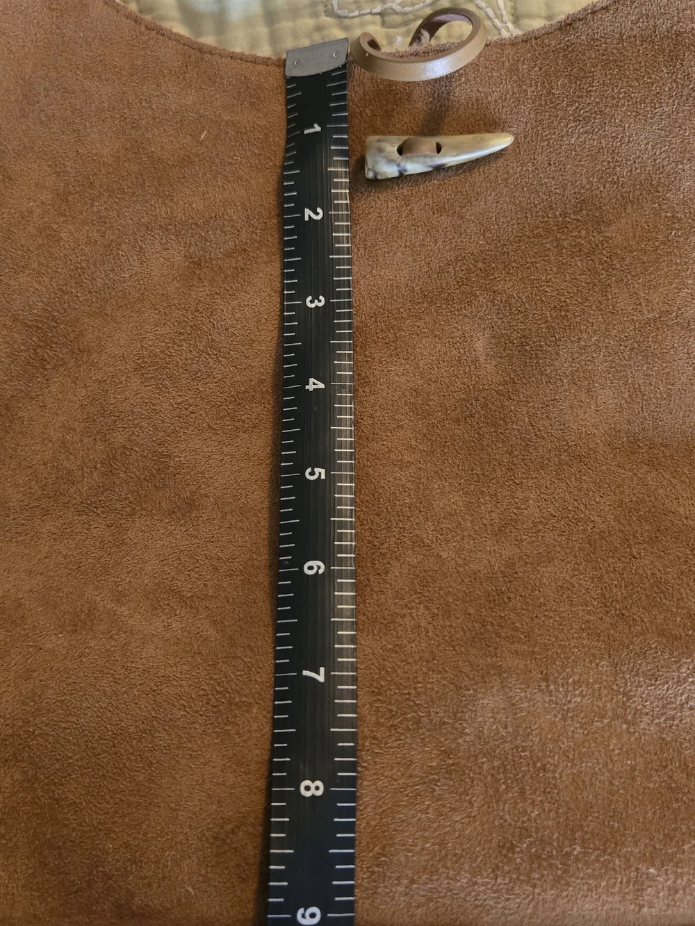 Gap Suede Shearling-Trim Shoulder Bag in Brown - Picture 4 of 10